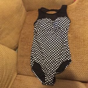 Black and white swimsuit